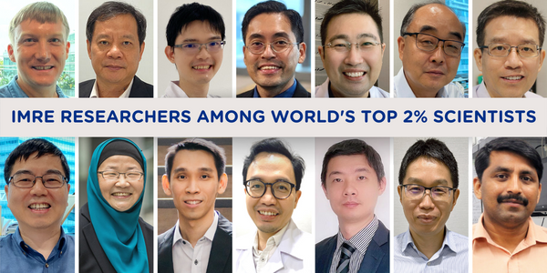 IMRE Researchers Among World's Top 2% Scientists 2022 Identified by Stanford University